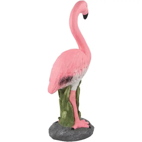 25.5" Pink Standing Flamingo Outdoor Garden Statue {6}