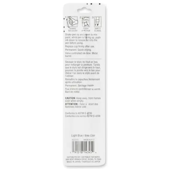 Chisel Tip Multi-Surface Premium Paint Pen by Craft Smart&reg; Light Blue {6}