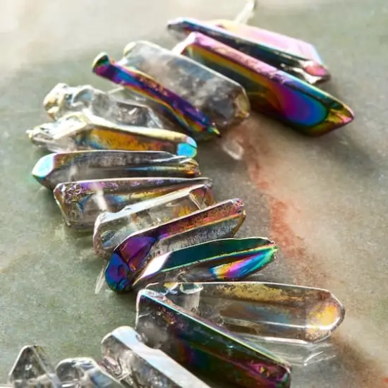 Multicolor Luster Quartz Nugget Beads by Bead Landing&trade; {3}