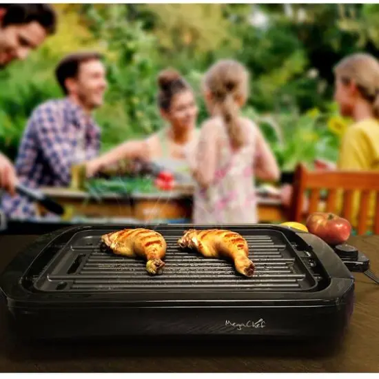 MegaChef Dual Surface Reversible Indoor Grill & Griddle {5}