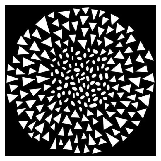 The Crafter's Workshop Dash Triangle Stencil, 6'' x 6'' {1}