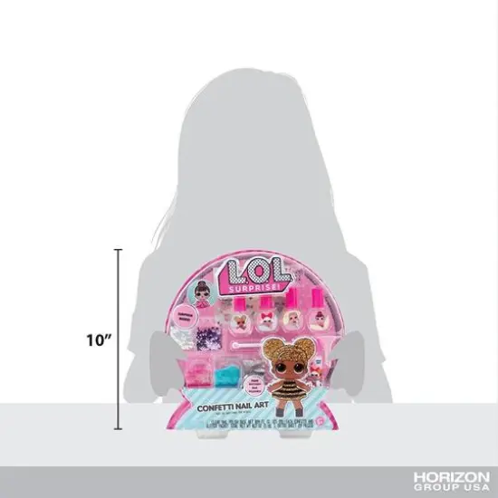 L.O.L. Surprise! Confetti Nail Art {5}