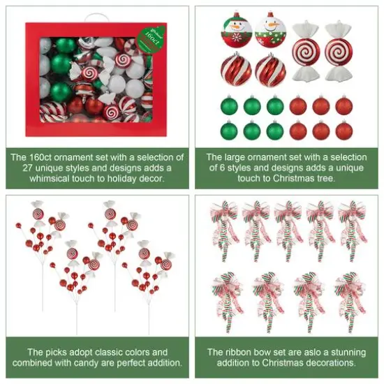 7.5ft. Pre-Lit Flocked Pencil Spruce Christmas Tree Kit with Ornaments, Tree Skirt & Santa Figurine {8}