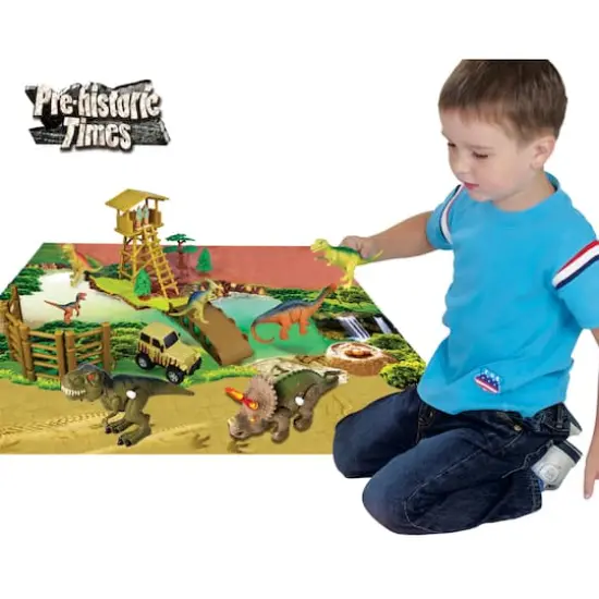 Red Box Toy&reg; Dinosaur Park with Light & Sound T-Rex & Triceratops {6}