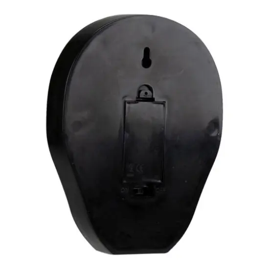 7" Lighted Black & Red Skull Halloween Decoration {6}