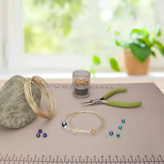 The Beadsmith&reg; Wire Elements&trade; 18 Gauge Tarnish Resistant Medium Temper Twisted Square Wire, 8yd. Gold {5}