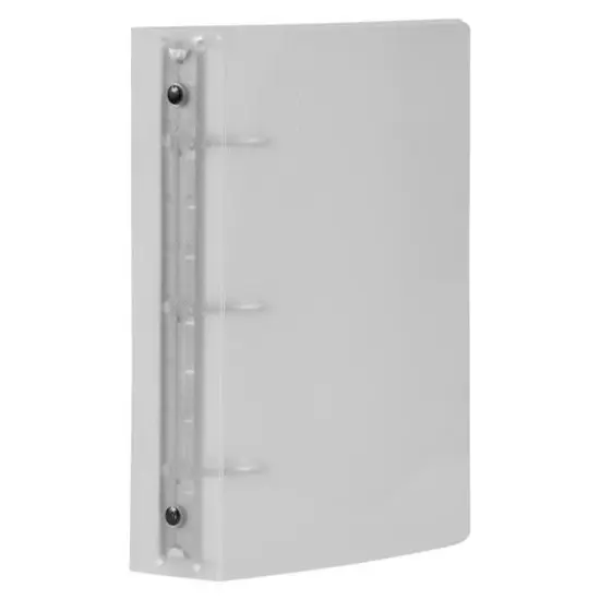 JAM Paper 1.5" Glass Twill Plastic Mini 3-Ring Binder {1}