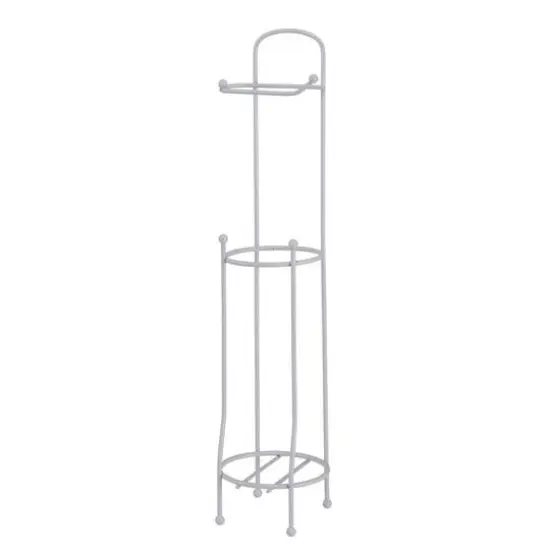 Bath Bliss Toilet Paper Holder & Dispenser White {4}