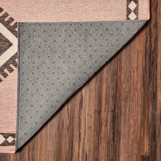 My Magic Carpet Kilim Kiki Washable Rug Petal Pink {5}