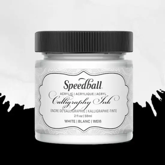 Speedball&reg; 2oz. Acrylic Calligraphy Ink White {3}