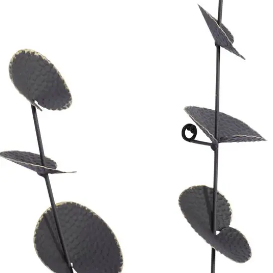 36" Black Metal Contemporary Wall D&eacute;cor {5}