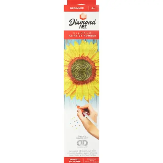 Diamond art Beginner Sunflower Kit {3}