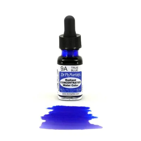 Dr. Ph. Martin's&reg; Radiant Concentrated Watercolor, 0.5oz. 9A True Blue {4}