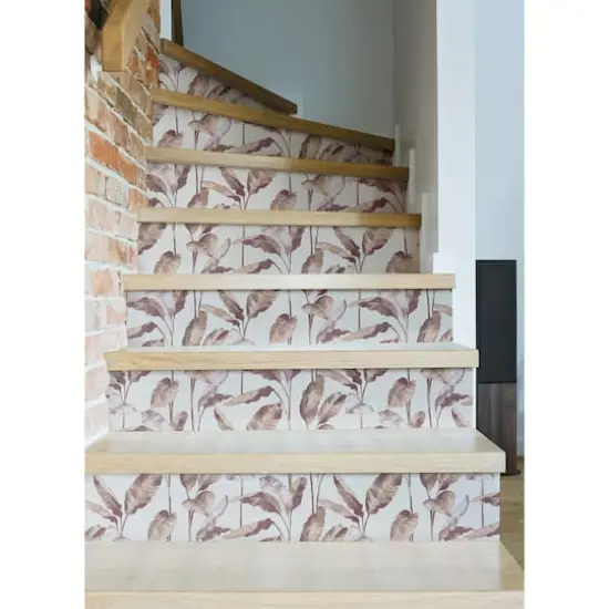 NuWallpaper Mauve Banana Leaf Peel & Stick Wallpaper {5}