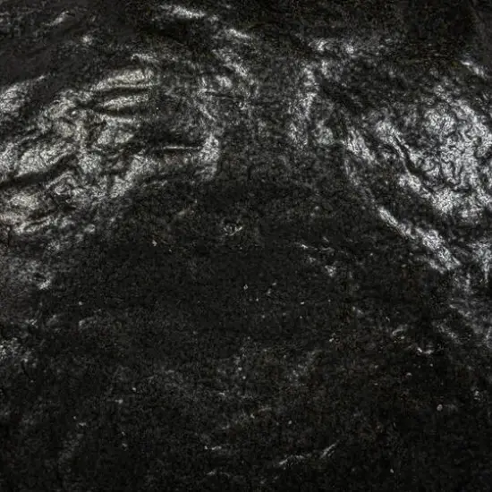 Hello Honey&reg; 9.5" Black Stoneware Footed Plate with Handles & Reactive Glaze {7}