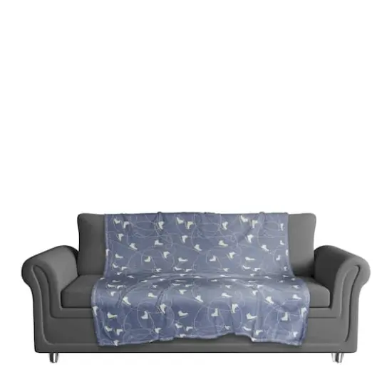 Skating Ice Skates 50x60 Coral Fleece Blanket {4}