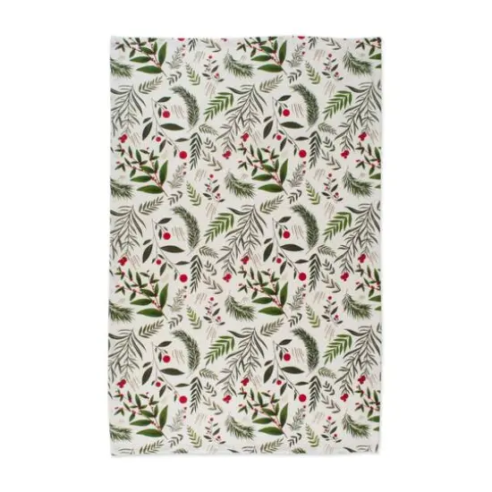 DII&reg; Boughs Of Holly Dishtowel Set {8}