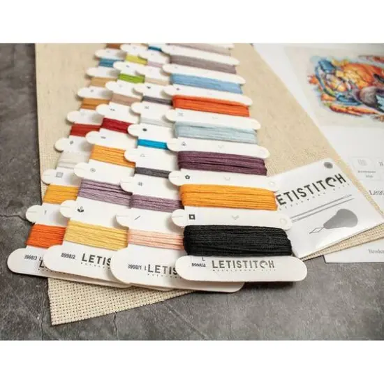 LetiStitch Autumn with a Rabbit Counted Cross Stitch Kit {6}