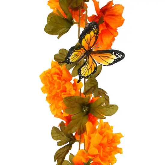 6ft. Marigold with Butterfly Chain Garland by Ashland® Yellow/Orange {3}