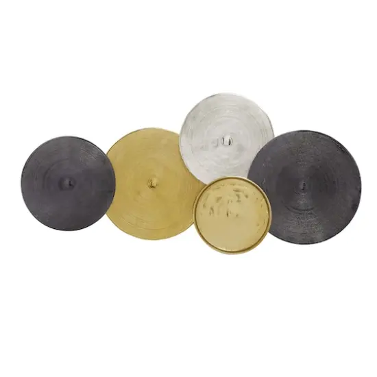 Gold, Silver & Gray Aluminum Wall D&eacute;cor {1}