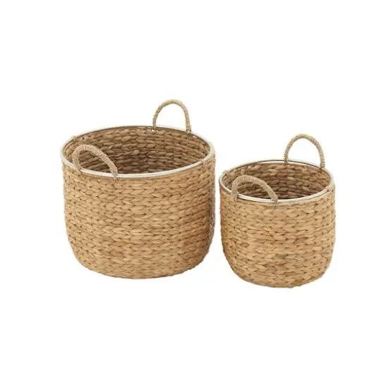 Tan Seagrass Natural Storage Basket Set {10}