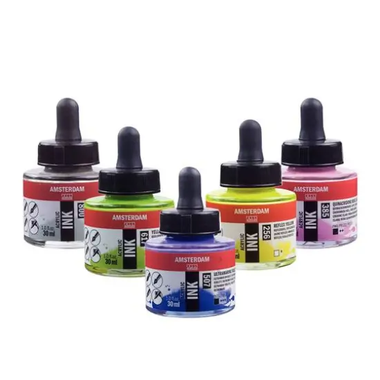 Amsterdam Acrylic Ink, 1oz. 257 Reflex Orange {2}