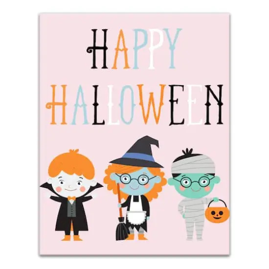 Halloween Costumes Canvas Wall Art {1}