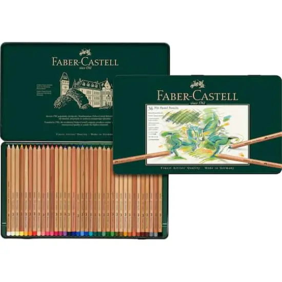 Faber-Castell&reg; 36 Color PITT Pastel Pencil Tin Set {3}