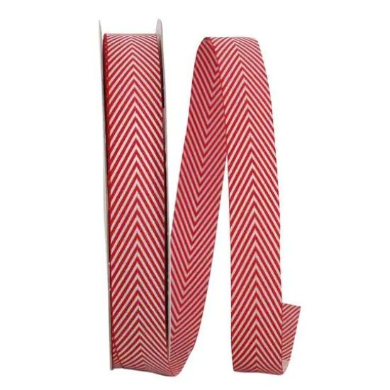 Reliant 5/8" Herringbone Candy Cane Ribbon {1}