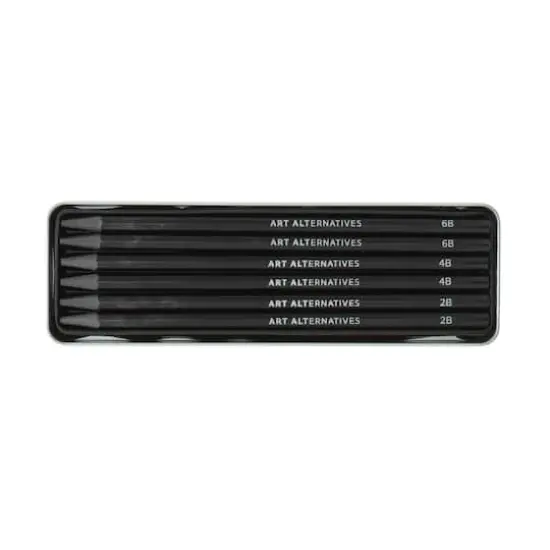 Art Alternatives Woodless Graphite Pencils Art Tin Set {3}