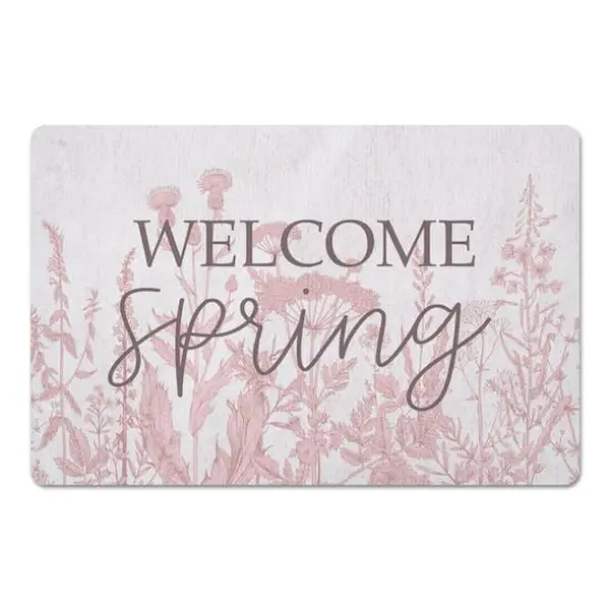 Welcome Spring Floor Mat {1}