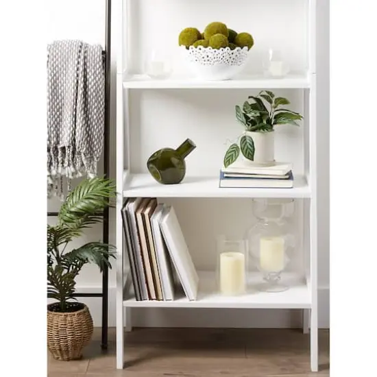 6" Hunter Green Abstract Vase {8}