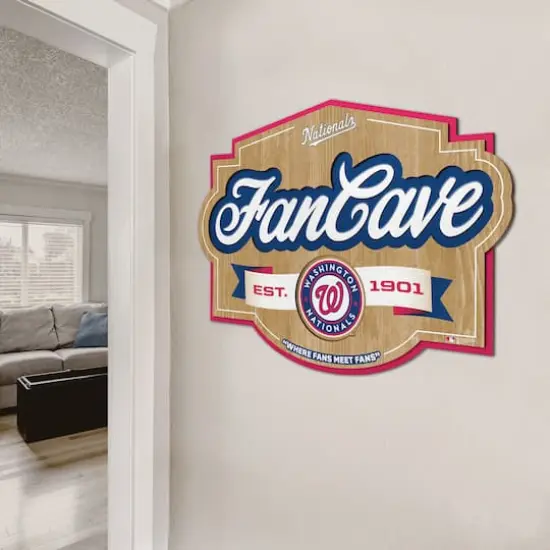 MLB Fan Cave Sign Washington Nationals {5}