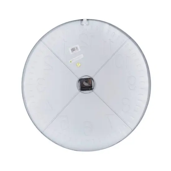 White Contemporary Cottage Metal Wall Clock {6}