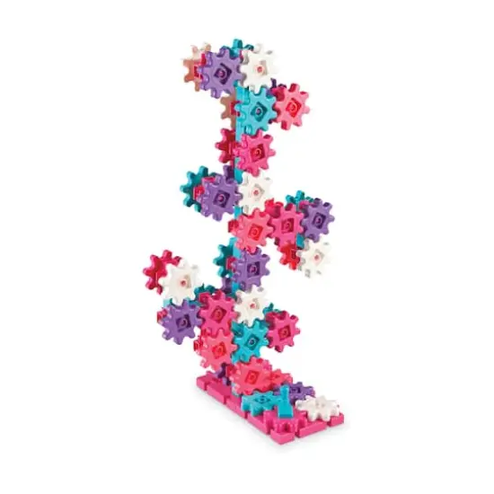 Learning Resources&reg; Gears! Gears! Gears! 100-Piece Deluxe Pink Building Set {4}