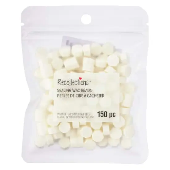 Sealing Wax Beads by Recollections&trade; White {4}