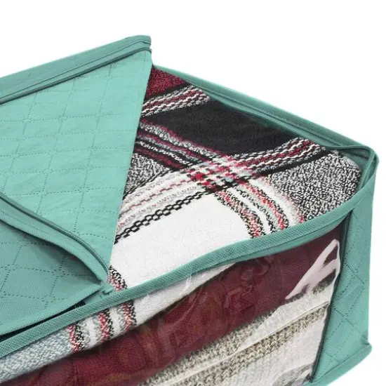 Sorbus 19" Foldable Bag, 3ct. Teal {4}