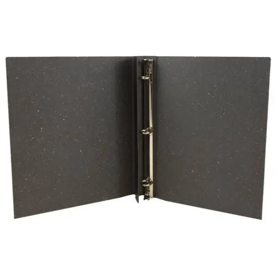 JAM Paper 0.75" Italian Leather 3-Ring Binder Dark Brown {5}