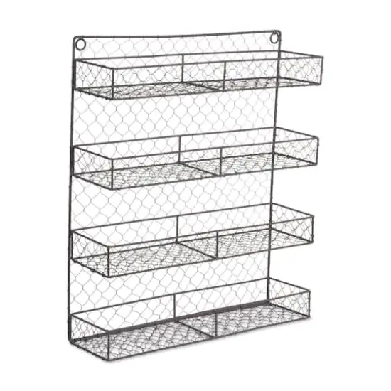 DII&reg; 20" Double Wide 4 Row Chicken Wire Spice Rack {1}