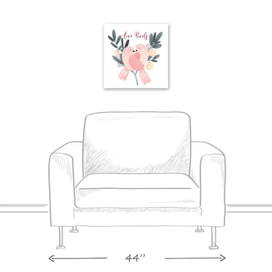 Love Birds Canvas Wall Art {5}