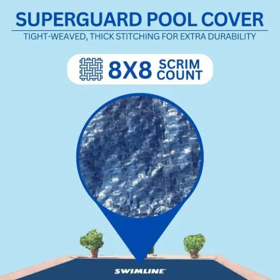 Swim Central 29ft. Rectangular Inground Swimming Pool Winter Cover {6}