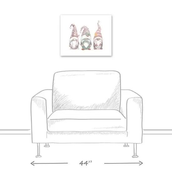 Joy Christmas Gnomes Canvas Wall Art {6}
