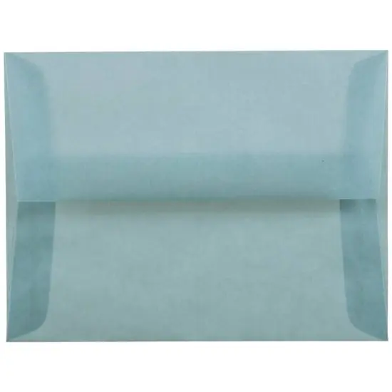 JAM Paper A2 Translucent Vellum Invitation Envelopes, 50ct. Ocean Blue {1}