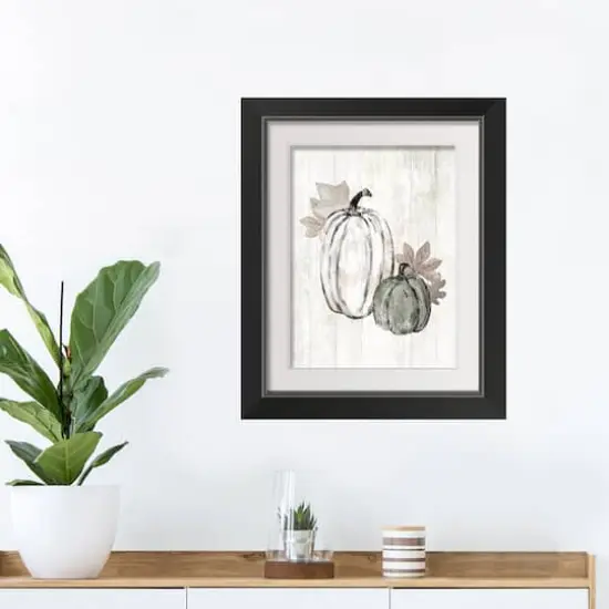 White Harvest Black Framed Print Wall Art {1}