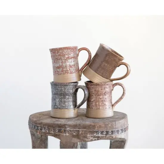 Hello Honey&reg; Stoneware Mug with Reactive Glaze Finish Set {3}
