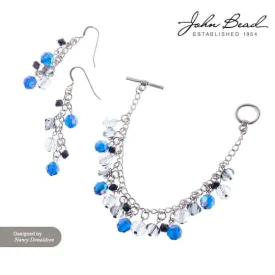 John Bead Preciosa 4mm Czech Crystal Glass Faceted Round Beads, 40ct. Light Sapphire AB {6}