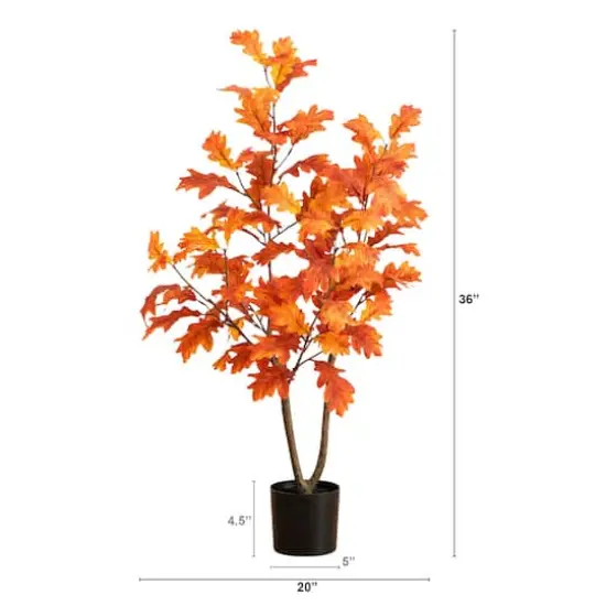 3ft. Autumn Oak Artificial Fall Tree {3}