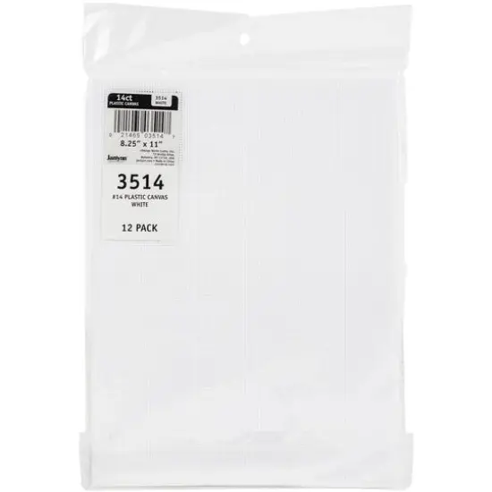 Design Works White 8.25" x 11" Plastic Canvas, 12ct. {1}