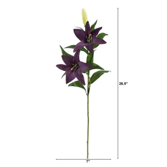 Purple Lily Artificial Flower Stem, 12ct. {3}