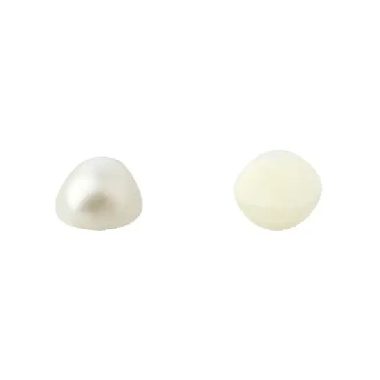 6mm x 8mm Ivory Plastic Flatback Pearl Teardrops, 300ct. by Bead Landing&trade; {3}